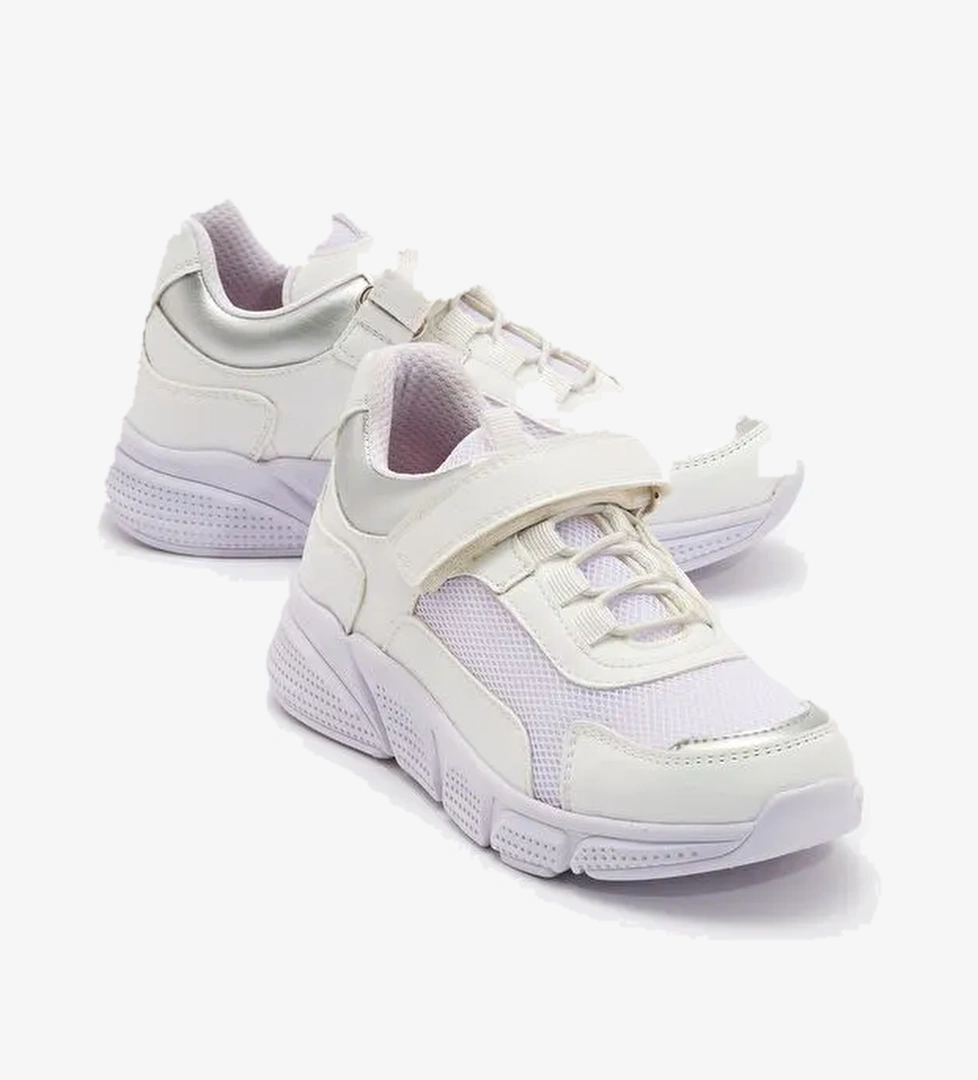 Kız Çocuk Beyaz Günlük Spor Ayakkabı