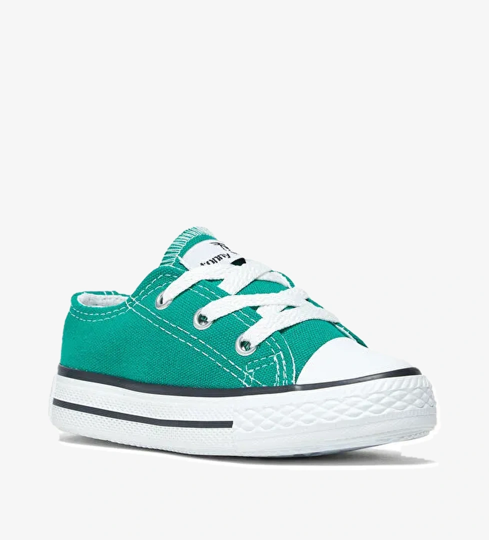 Çocuk Unisex Yeşil Rahat Kalıp Bağcıklı Sneaker