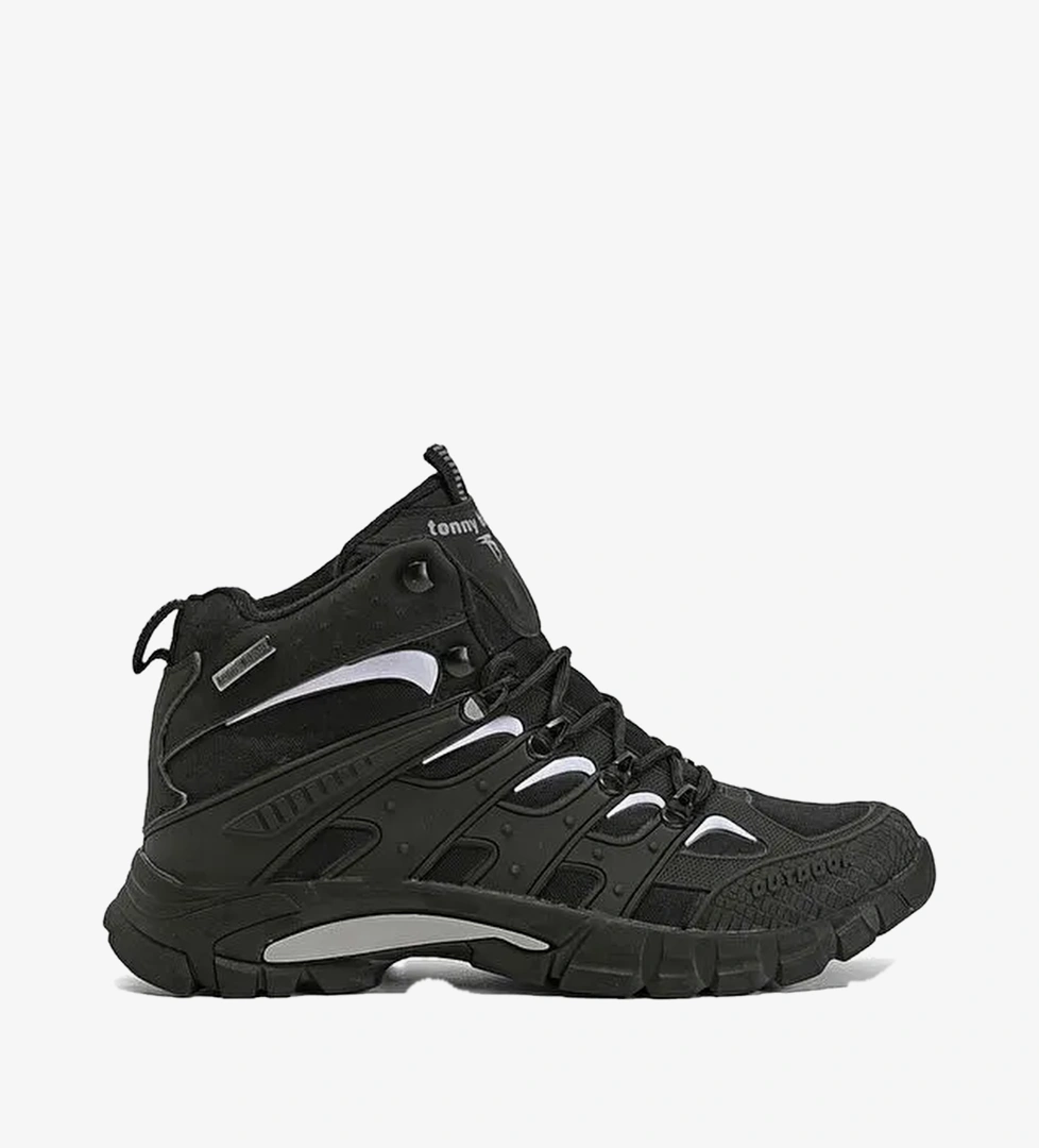 Tonny Black Siyah Tonny Black Rahat Kalip Unisex İtici Özellikli Bağcıklı Bot