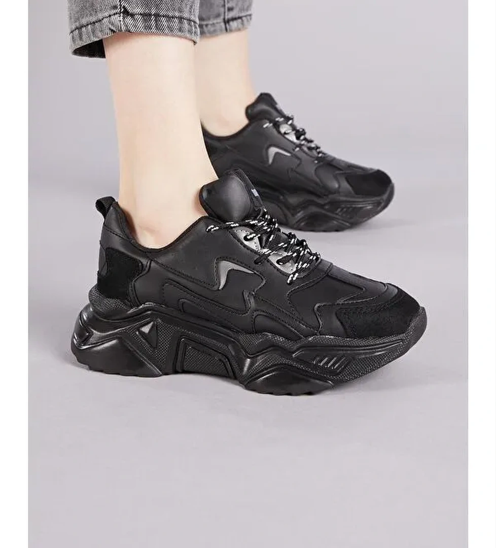 Kadın Siyah Spor Ayakkabı Dnz