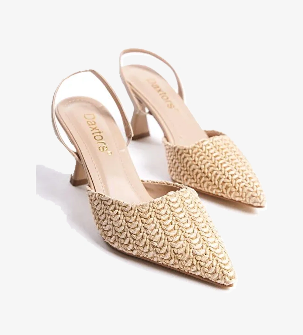 D449 Günlük Kadın Klasik Topuklu Ayakkabı - Görsel 1