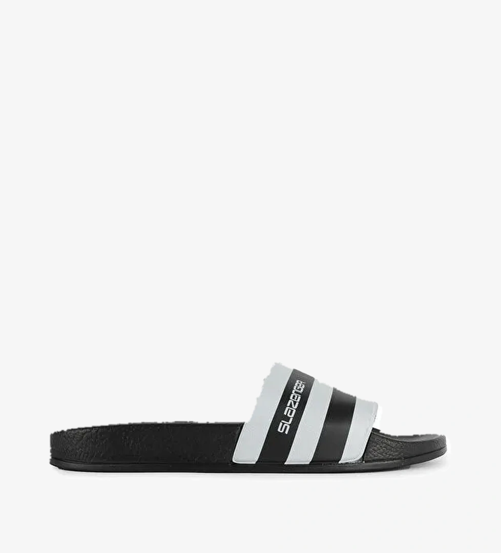 FABRI Kadın Terlik Siyah / Beyaz - Görsel 1