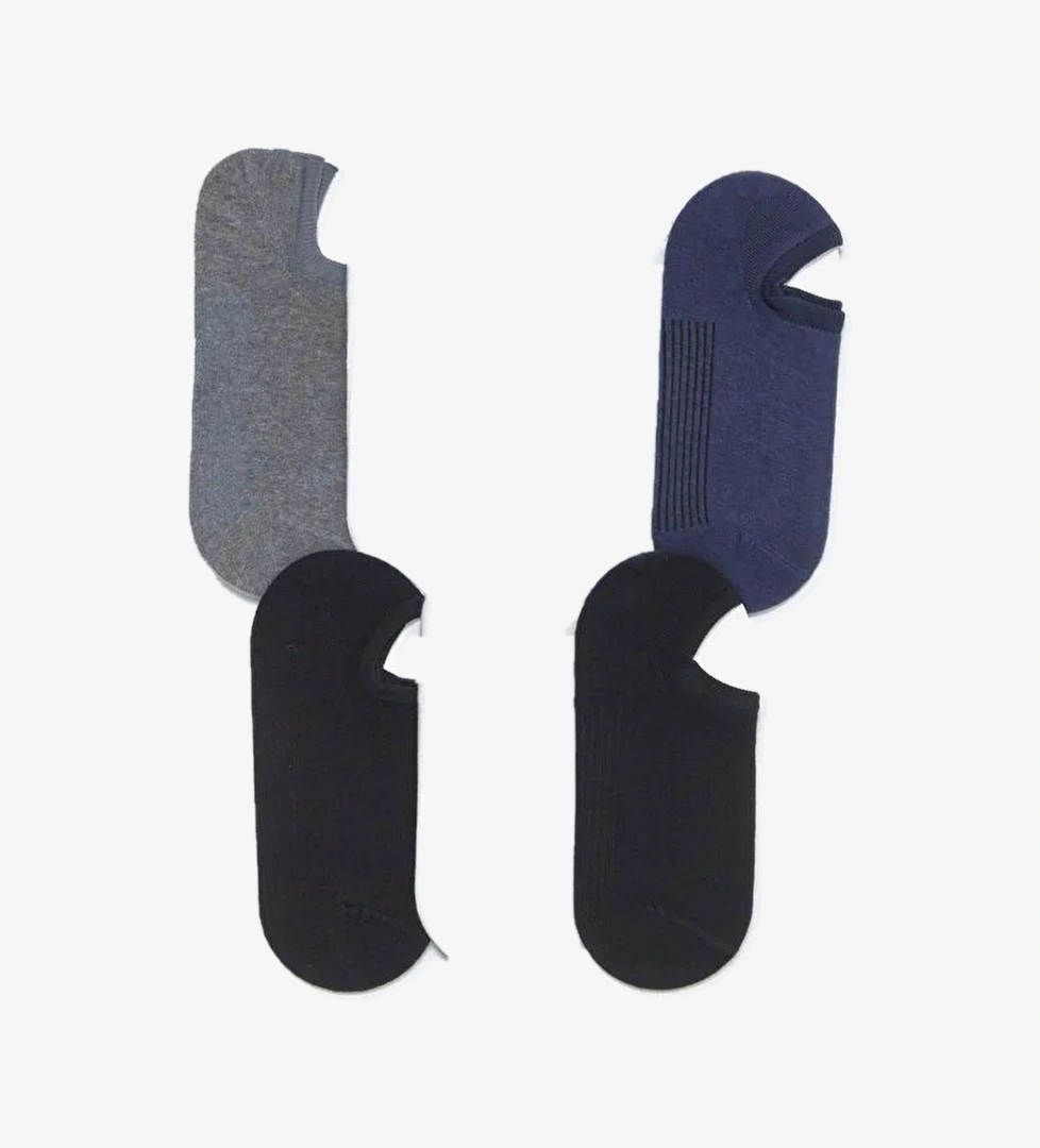 7'Li Paket Sneakers Patik Çorap Siyah / Beyaz / Lacivert / Antrasit