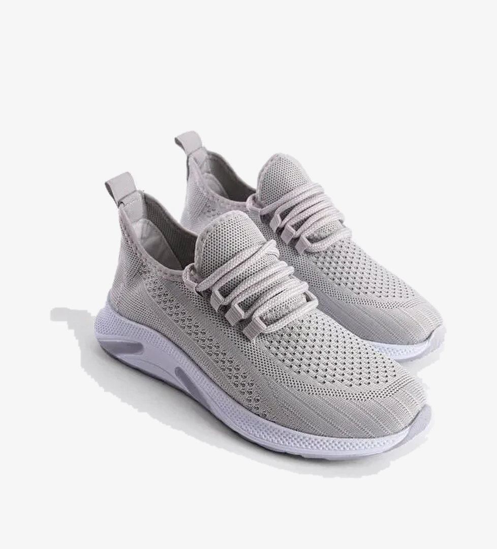 Bağcıklı File Detaylı Kadın Sneaker