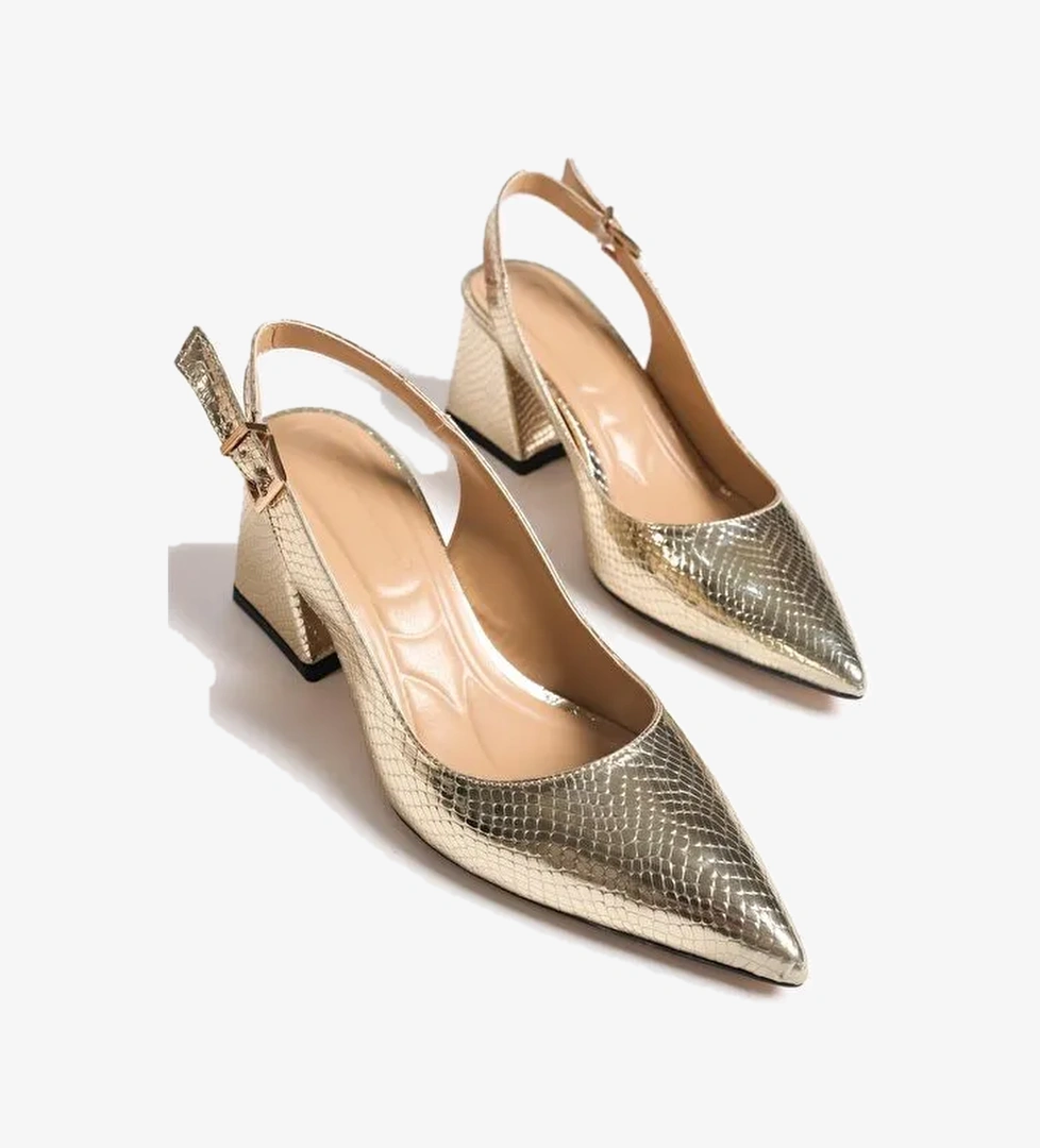 Yumuşak Pedli Taban Kadın Topuklu ayakkabı - Görsel 1