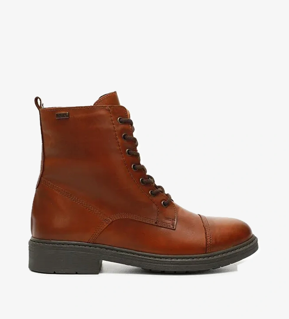 TABA KAHVE MEL. Hakiki Deri Kadın Günlük Postal Bot 42411