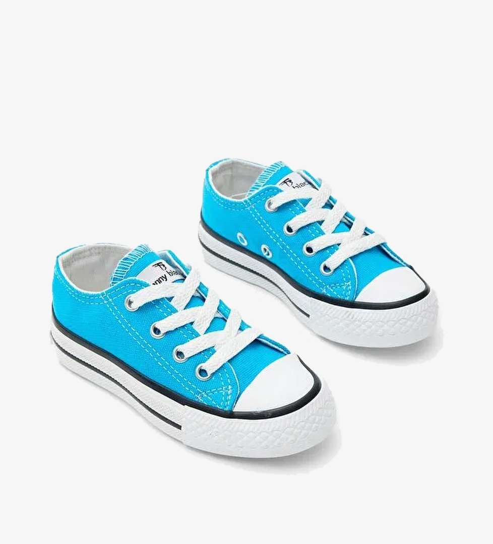 Çocuk Unisex Bebe Mavisi Rahat Kalıp Bağcıklı Sneaker
