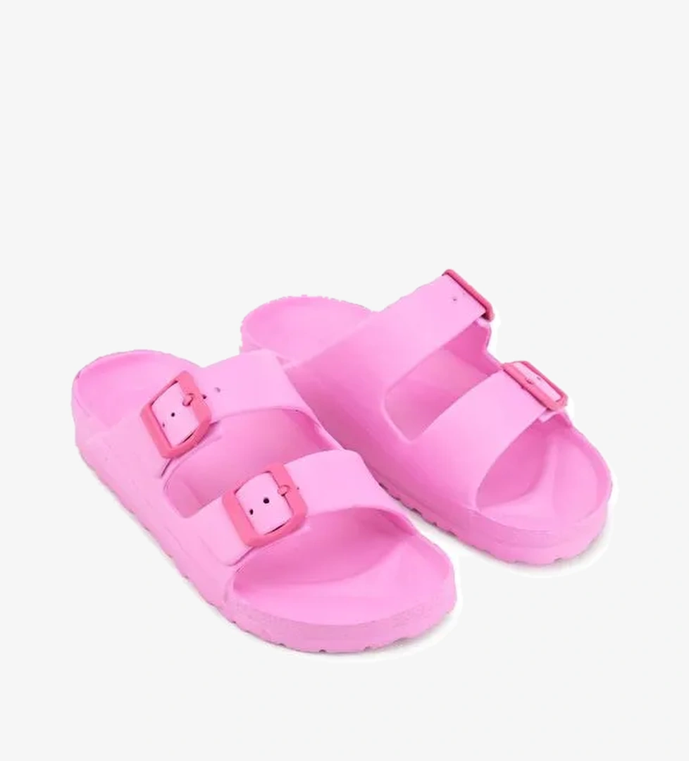 Yazlık Kadın Çift Toka Ayarlanabilir Banyo Bahçe Plaj Havuz Terlik - Görsel 1