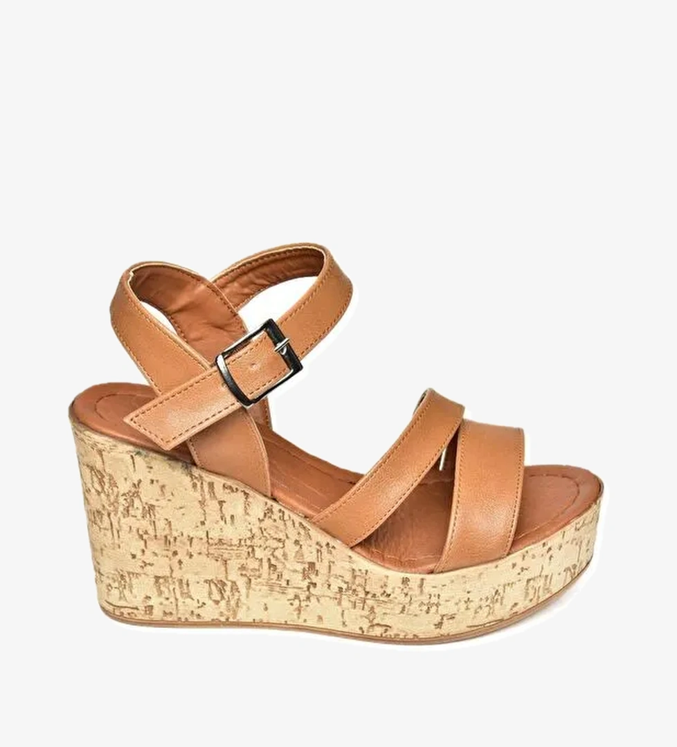 S9960612 Taba Kadın Dolgu Topuklu Ayakkabı