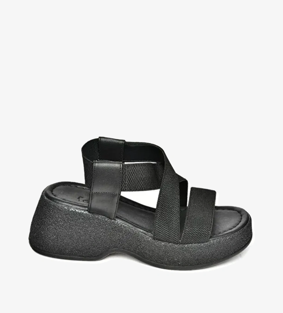 S9960480 Siyah Kadın Sandalet - Görsel 1