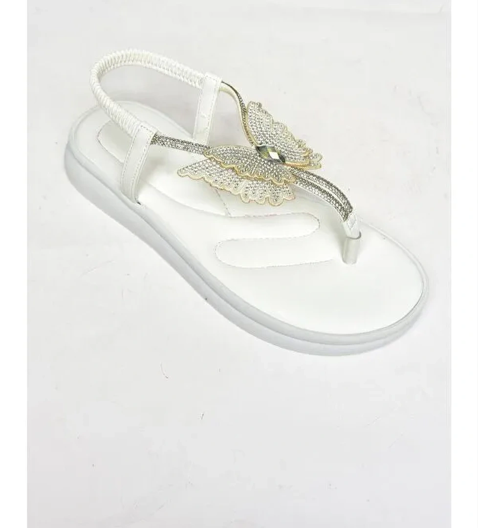 S4040860 Beyaz Kadın Sandalet