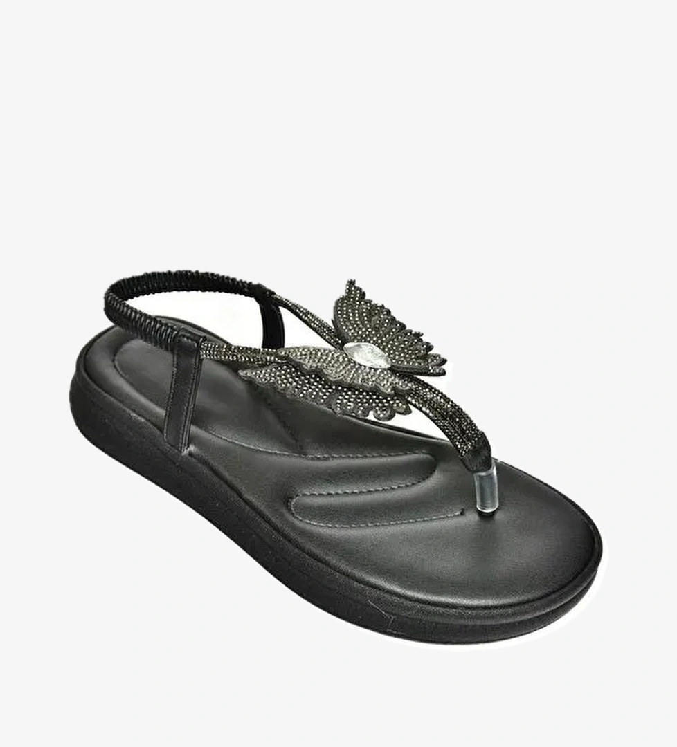 S4040860 Siyah Kadın Sandalet - Görsel 1