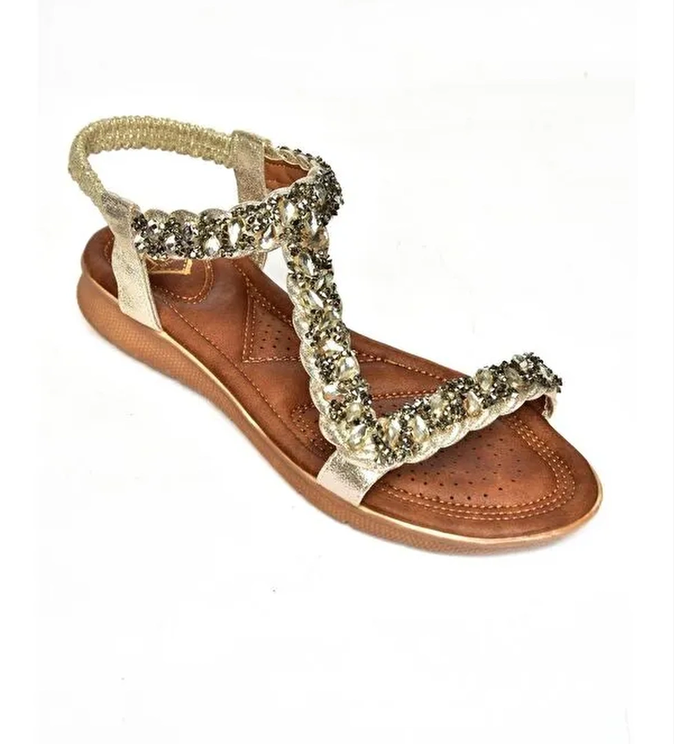 S2580148 Altın Kadın Sandalet