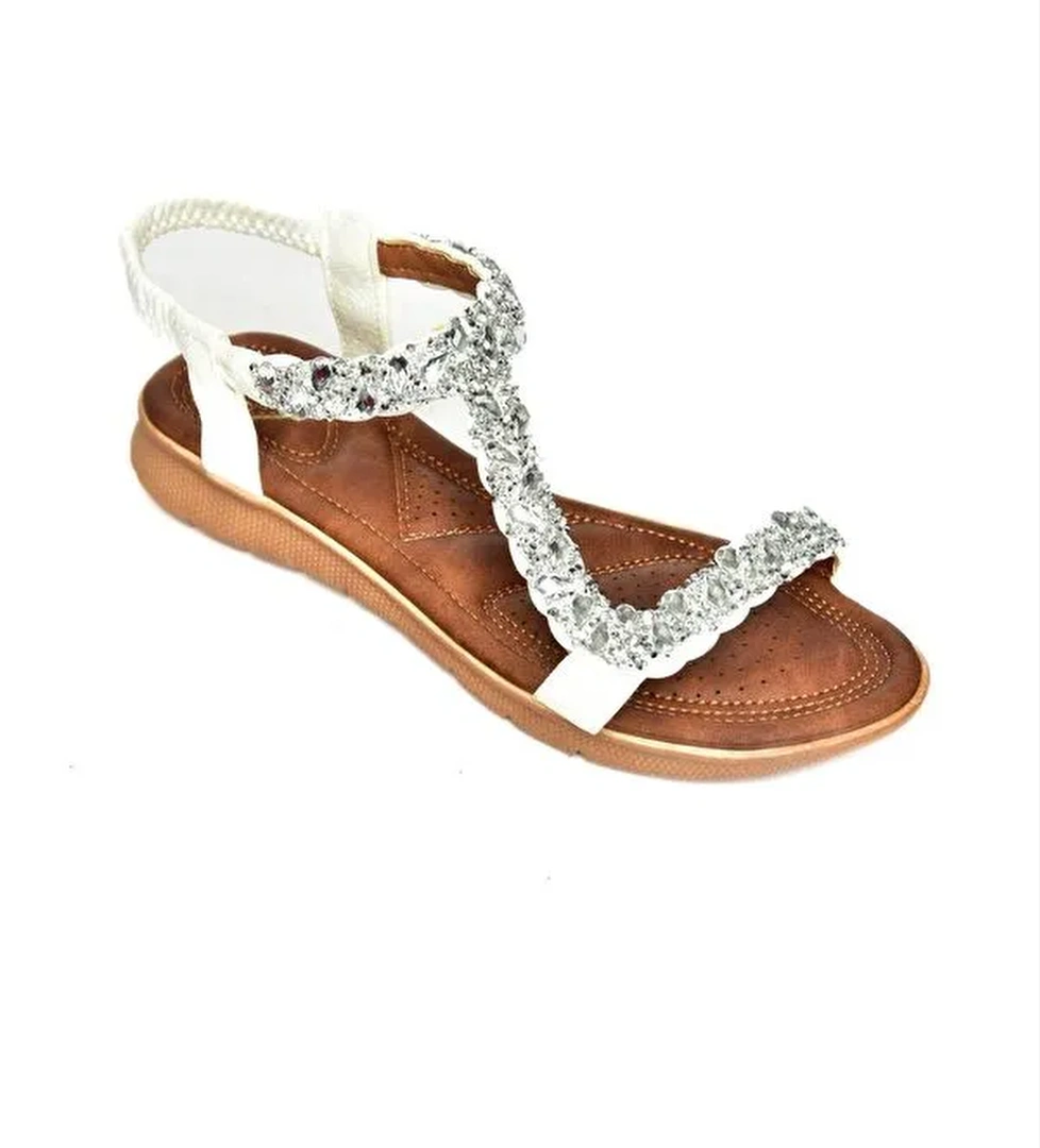 S2580148 Beyaz Kadın Sandalet