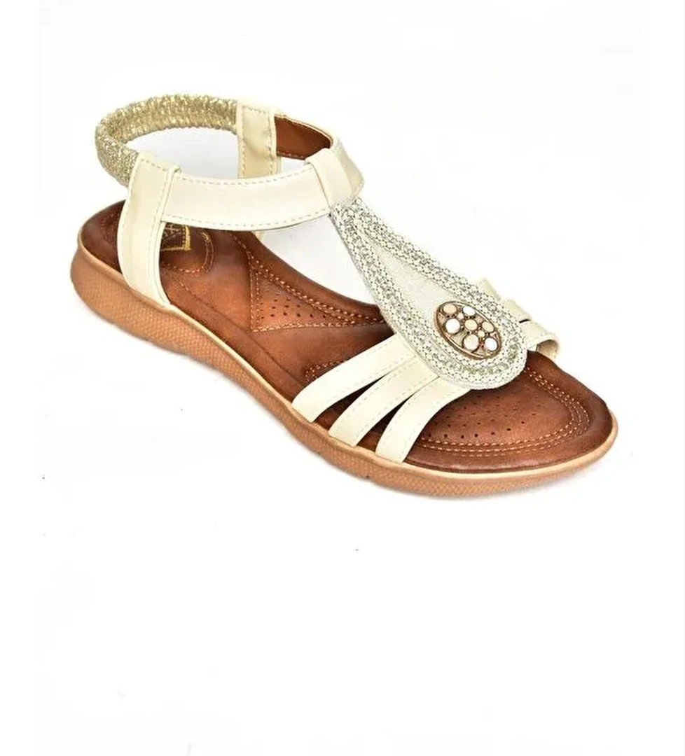 S2580137 Bej Kadın Sandalet