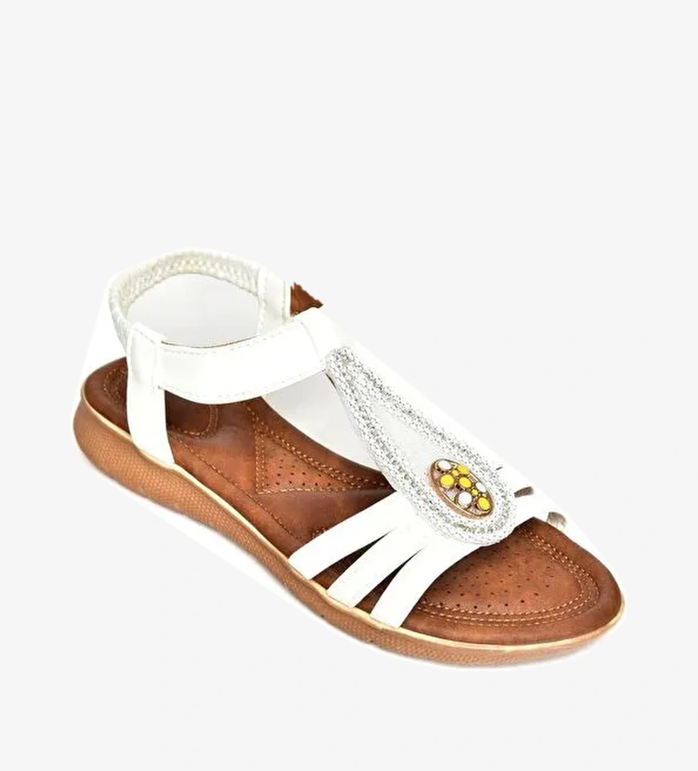 S2580137 Beyaz Kadın Sandalet