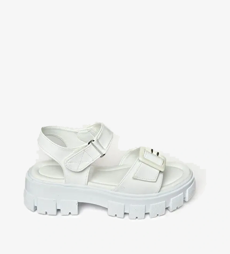 S9739812 Beyaz Kadın Sandalet