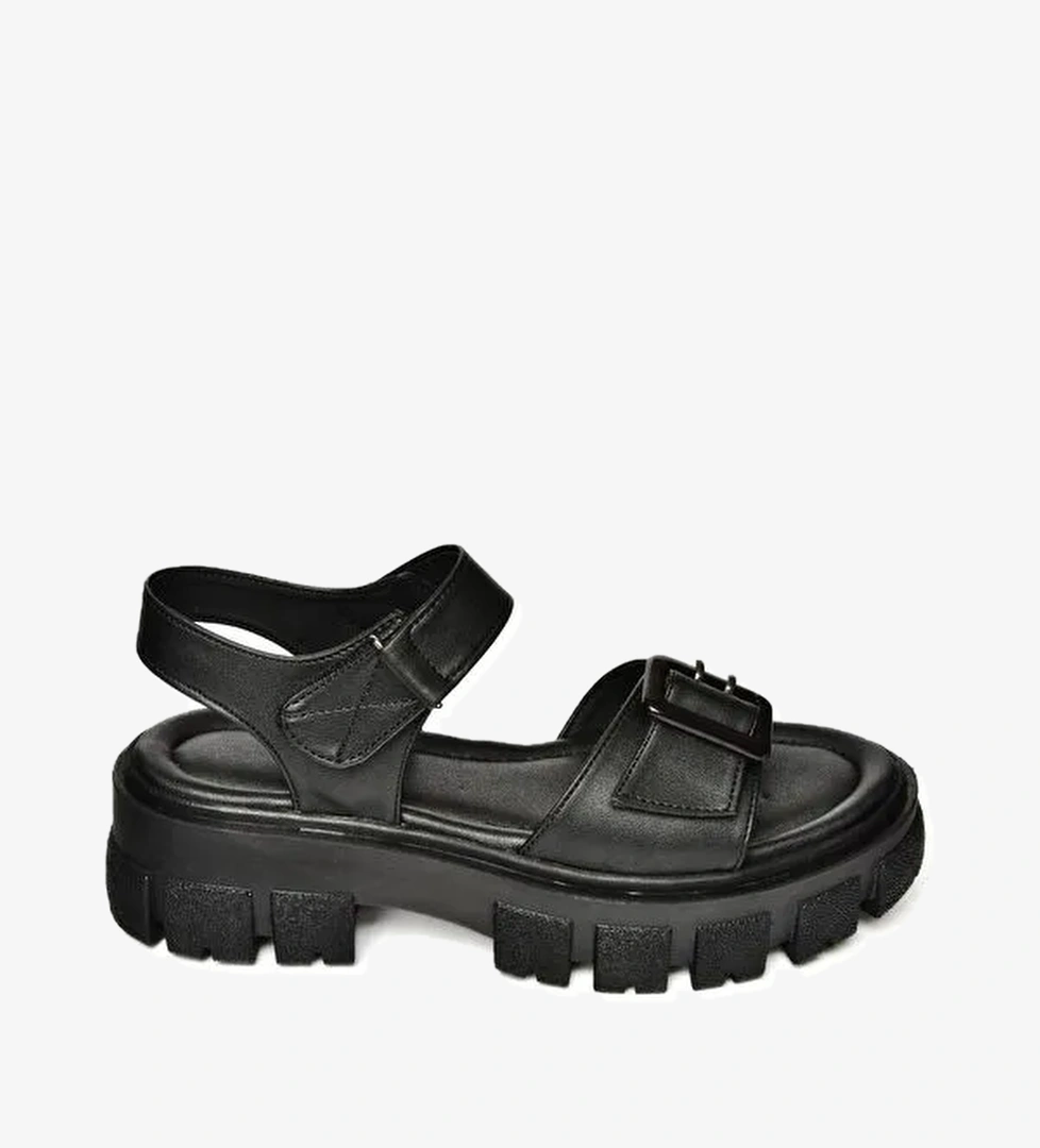 S9739812 Siyah Kadın Sandalet - Görsel 1