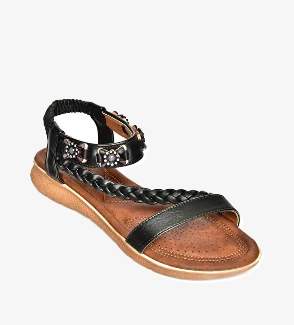 S2580134 Siyah Kadın Sandalet - Görsel 1