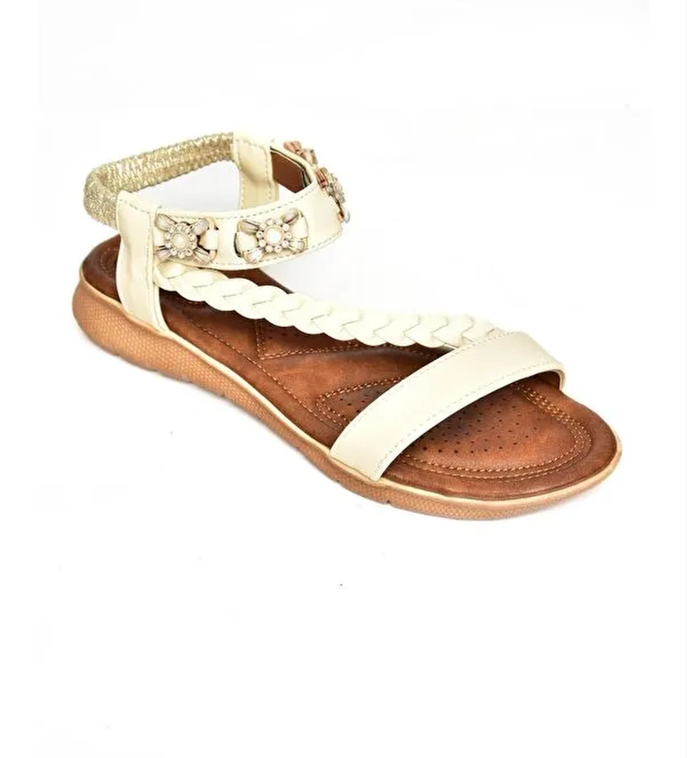 S2580134 Bej Kadın Sandalet