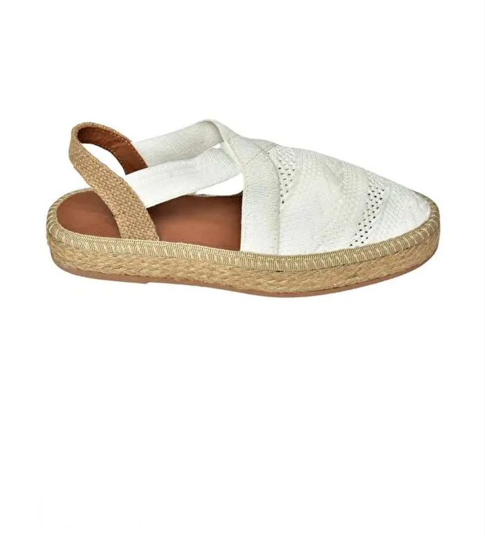 S4040101 Beyaz Kadın Sandalet