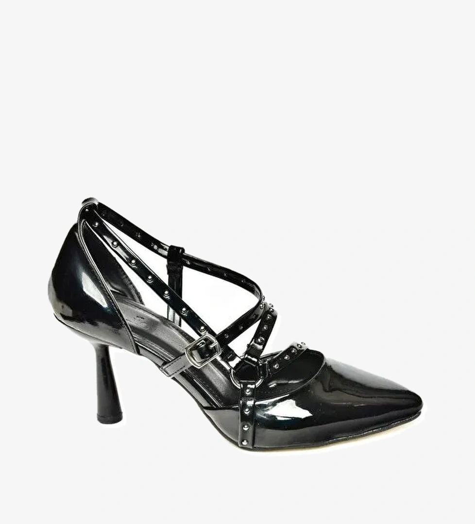 S5182033 Siyah Kadın Topuklu Ayakkabı - Görsel 1