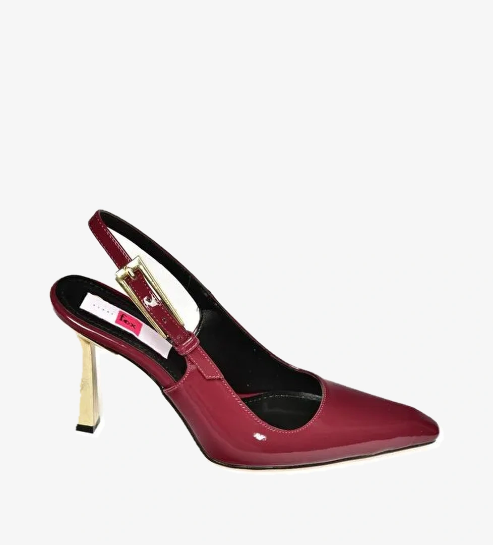 S7520987 Bordo Kadın Topuklu Ayakkabı