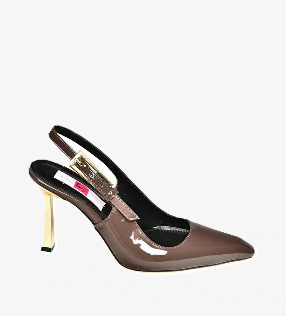 S7520987 Kahverengi Kadın Topuklu Ayakkabı - Görsel 1