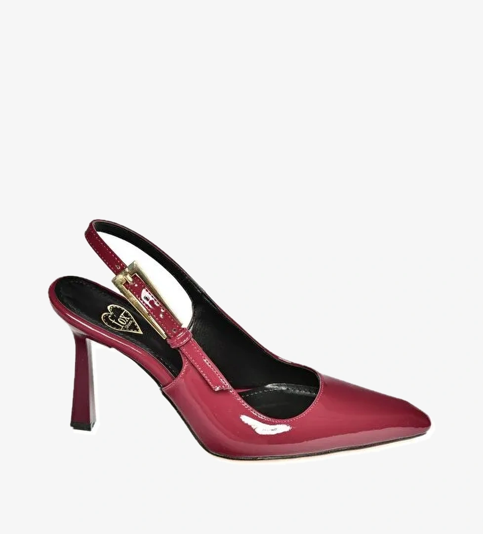 S7520849 Bordo Kadın Topuklu Ayakkabı