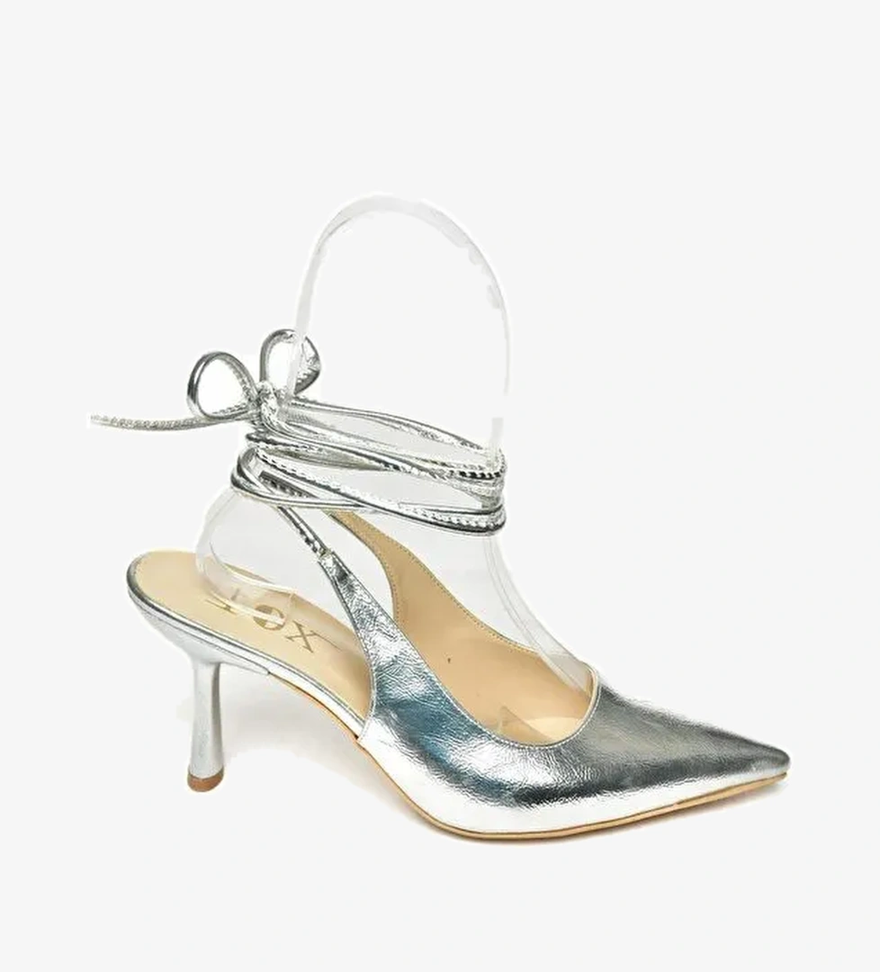 S3697511 Gümüş Kadın Topuklu Ayakkabı