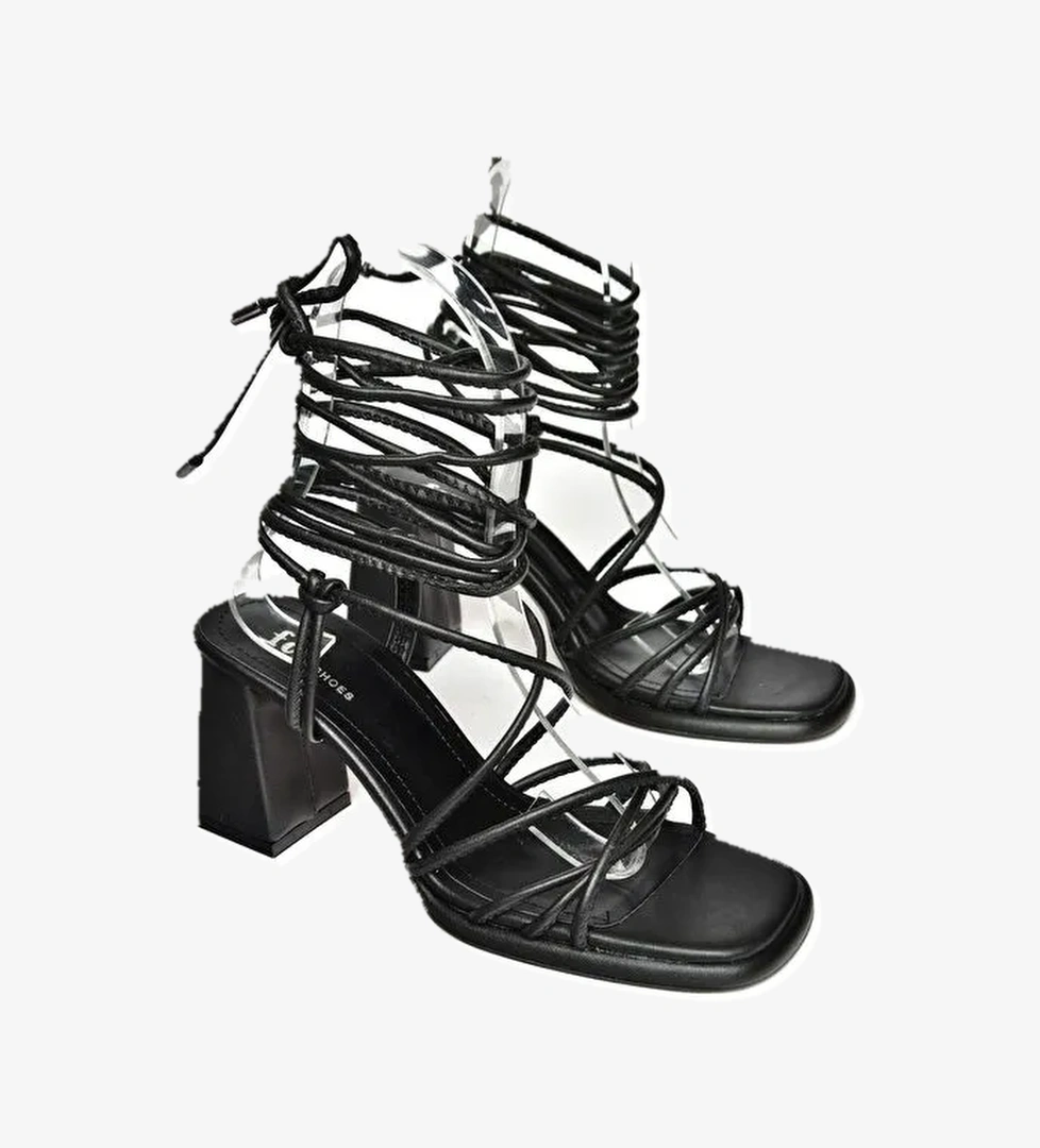 S2824705 Siyah Kadın Topuklu Ayakkabı