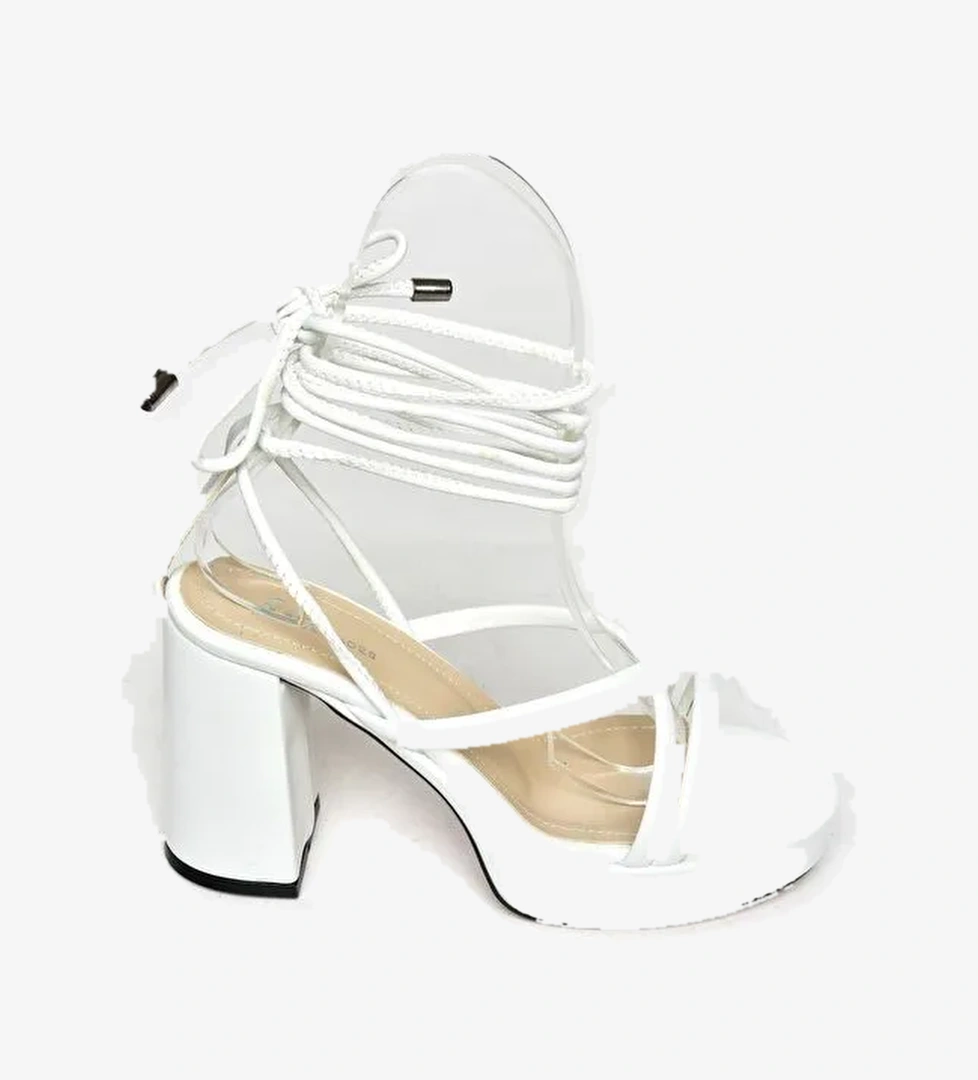 S2826205 Beyaz Kadın Topuklu Ayakkabı