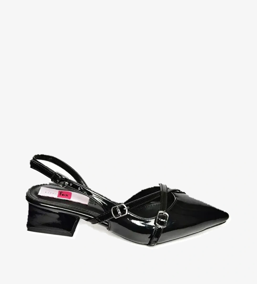 S8203932 Siyah Kadın Topuklu Ayakkabı - Görsel 1