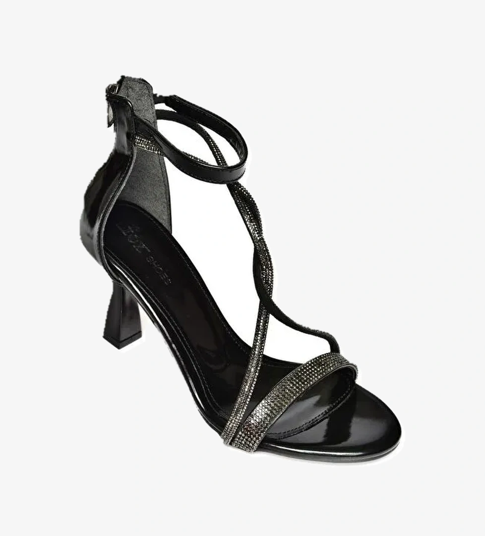 S7745101 Siyah Kadın Topuklu Ayakkabı - Görsel 1