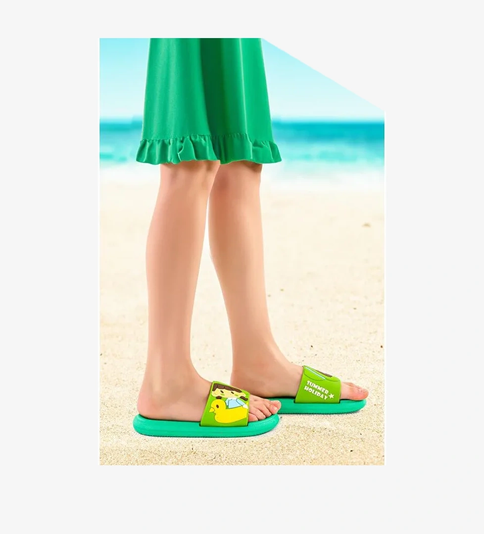 Eva Plaj Havuz Okul Kreş Kız Çocuk Terlik Twg 015