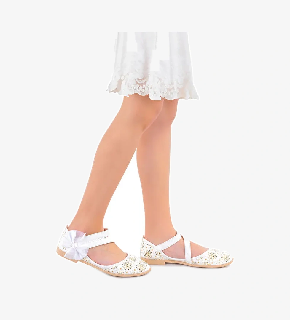 Audrey Cilt Lazerli Kız Bebek Babet Ayakkabı