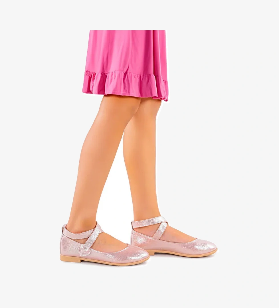 Vette Vakko Cırtlı Kız Bebek Babet Ayakkabı