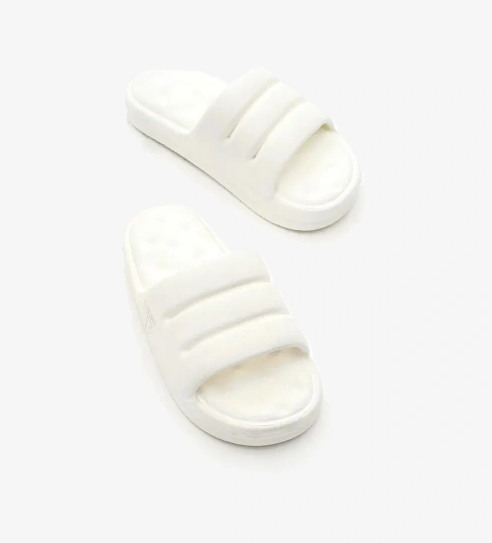 Kadın Beyaz Rahat Kalıp Dilimli Model Önü Açık Eva Terlik - Görsel 1