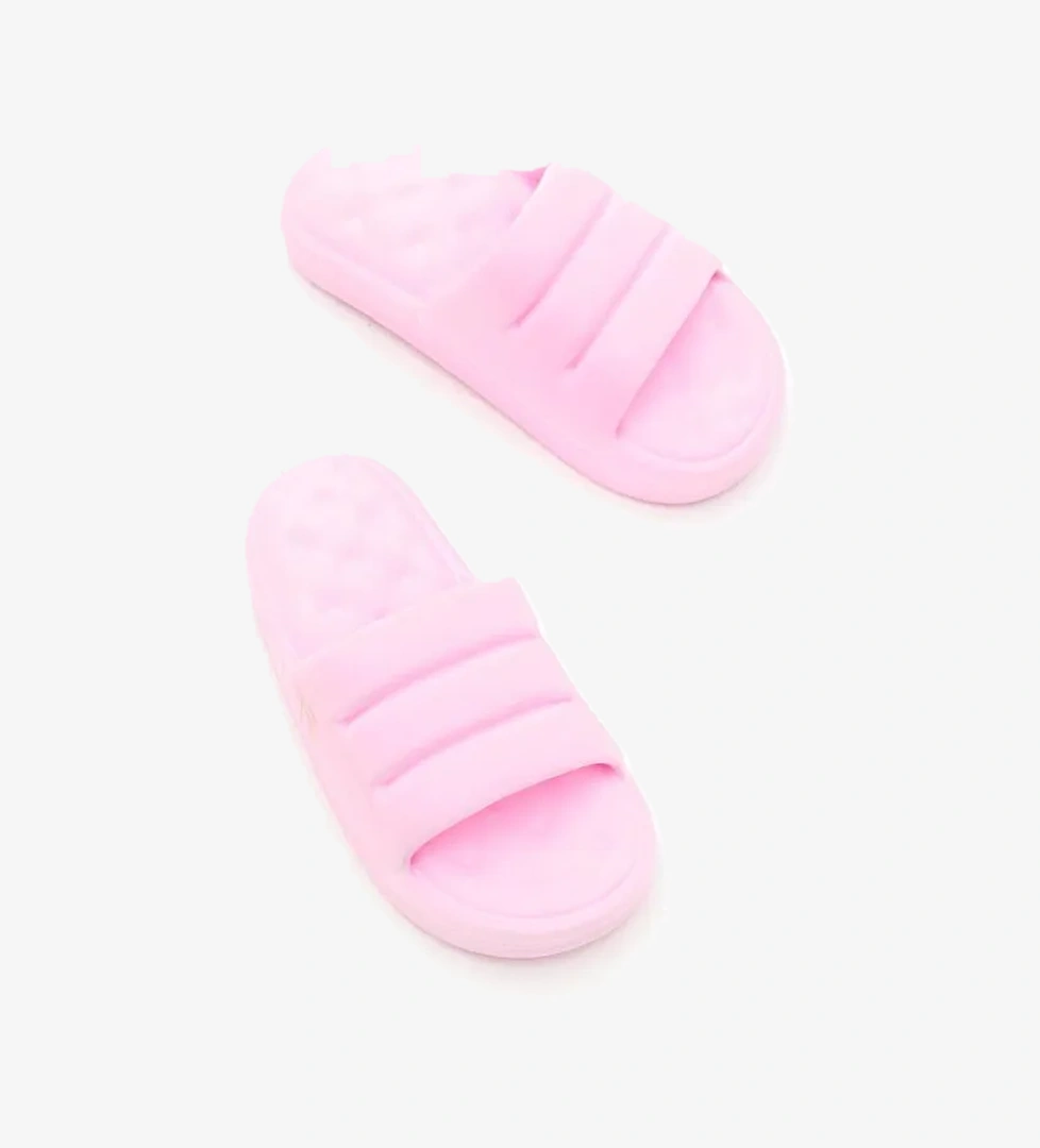 Kadın Pembe Rahat Kalıp Dilimli Model Önü Açık Eva Terlik - Görsel 1