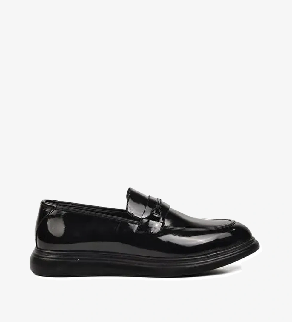 Siyah Rugan Erkek Loafer Ayakkabı P300 - Görsel 1