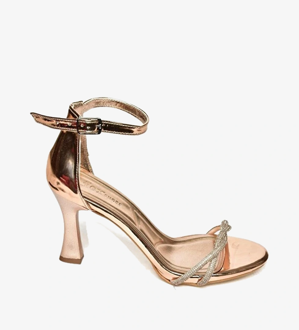 S2513441 Bronz Kadin Topuklu Ayakkabi