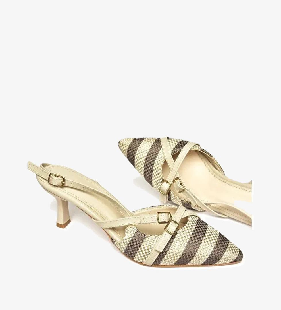 S5185333 Bej Kadın Topuklu Ayakkabı - Görsel 1