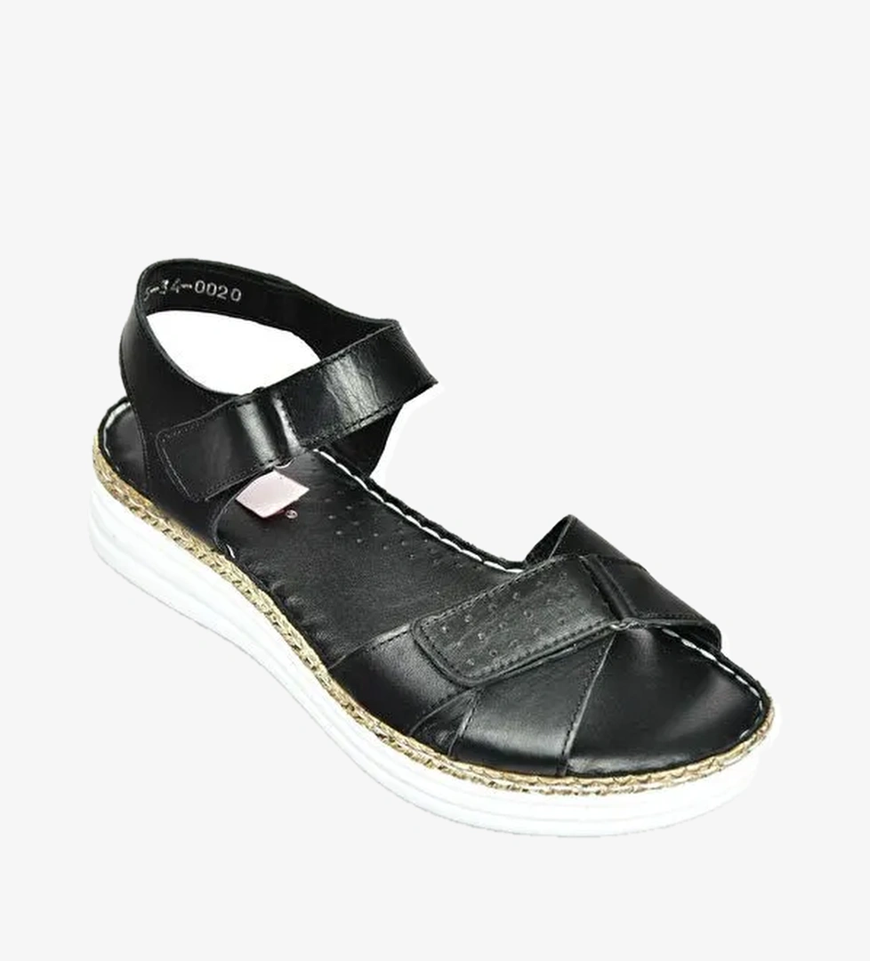 P5400020 Siyah Kadın Sandalet - Görsel 1