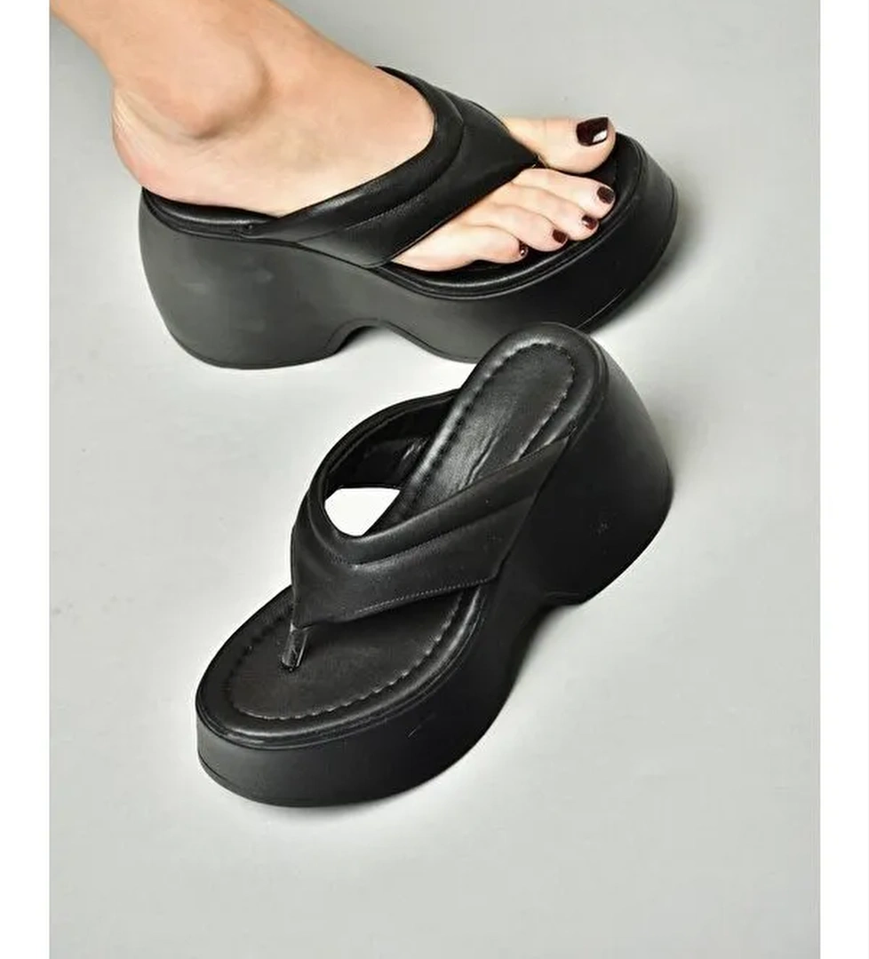 S9734017 Siyah Kadın Terlik - Görsel 1