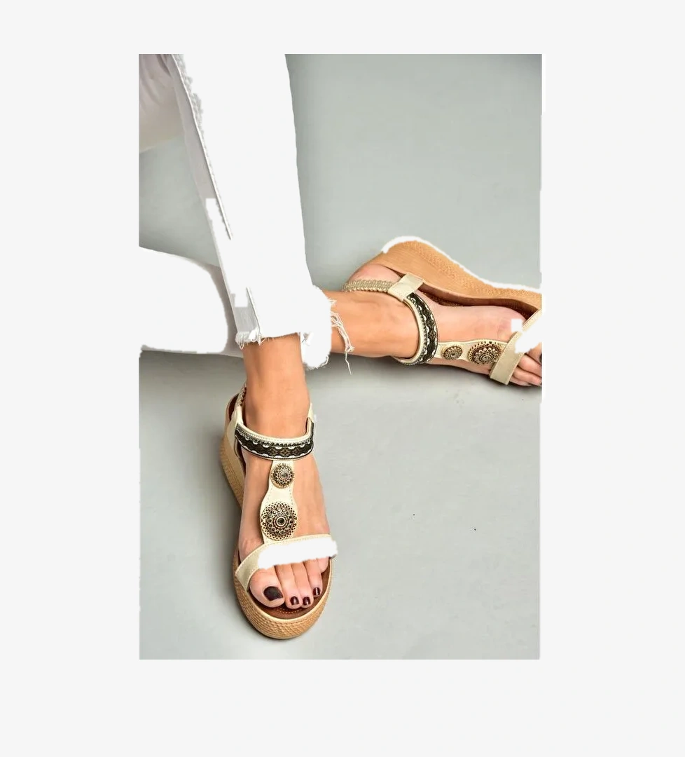 S2581360 Bej Kadın Sandalet
