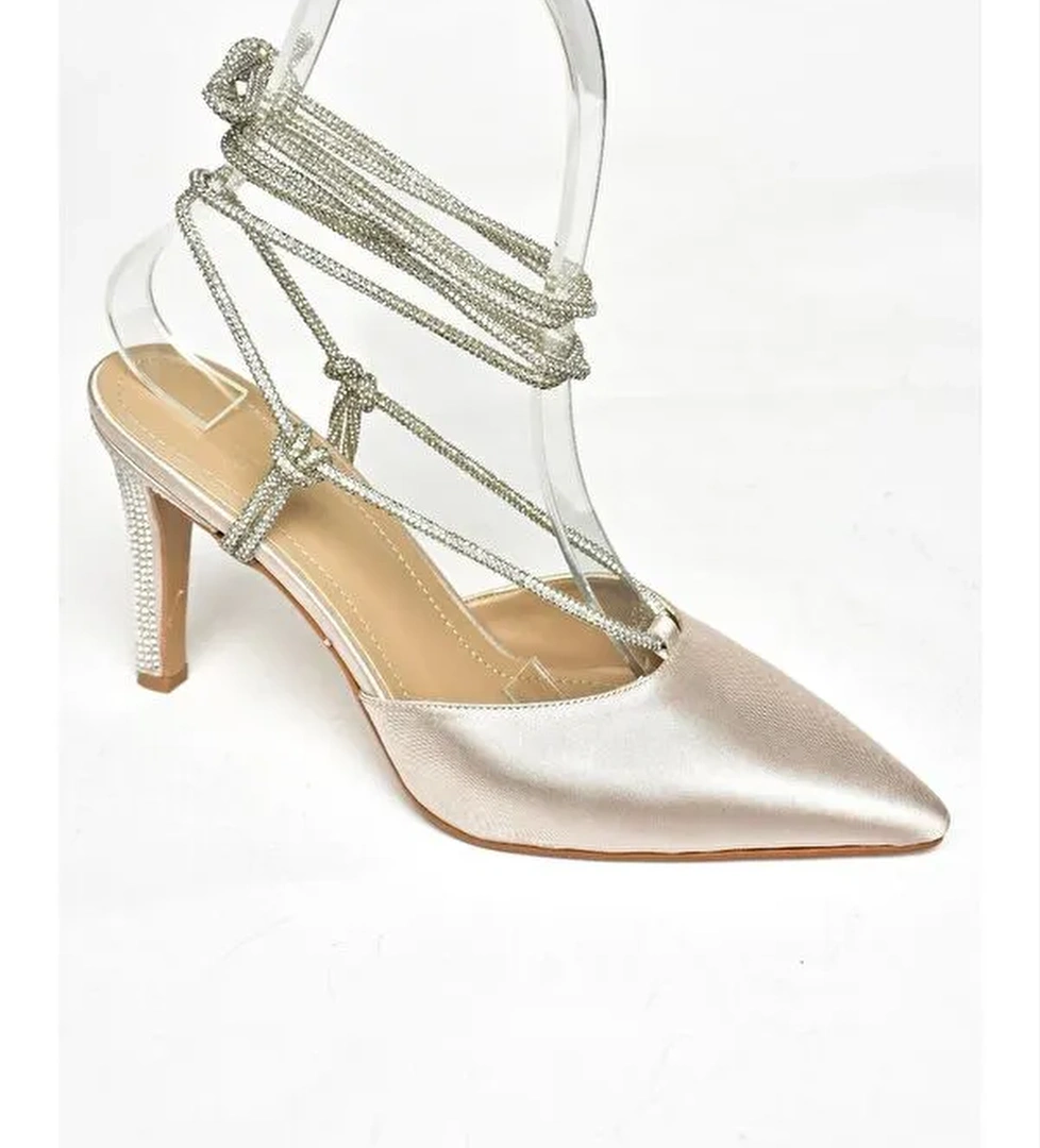 S4049110 Ten Kadın Topuklu Ayakkabı - Görsel 1