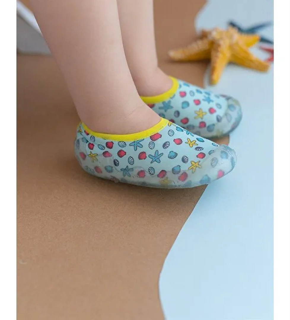 First Step Deniz Kabuğu Kız Çocuk Kaydırmaz Tabanlı Deniz Ayakkabısı model görseli