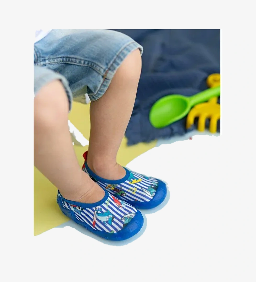 First Step Sörfçü Balık Erkek Çocuk Kaydırmaz Tabanlı Deniz Ayakkabısı model görseli