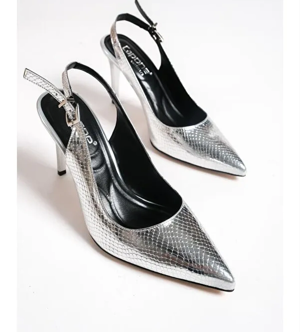 Arkası Açık Orta Topuklu Yumuşak Pedli Taban Kadın Ayakkabı