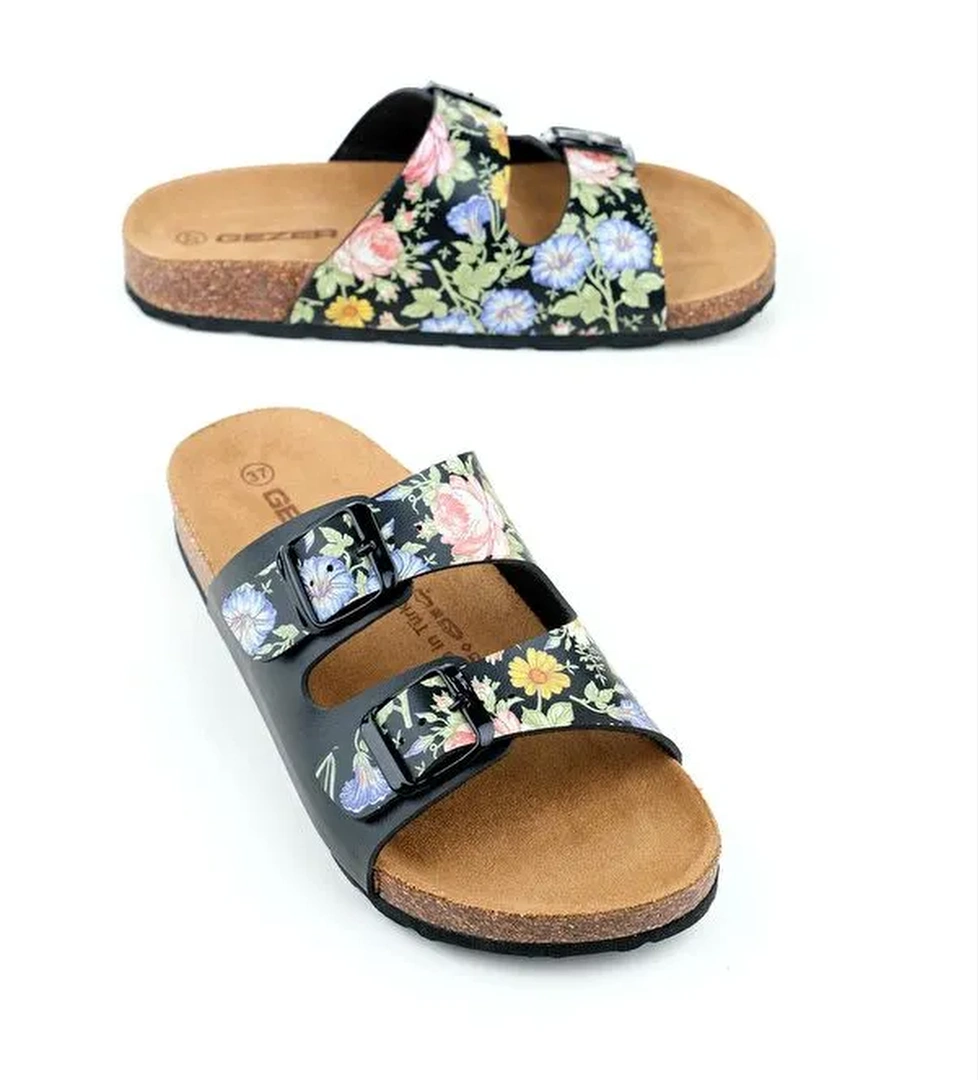 Gezer Kadın Yazlık İki Toka Ayarlanabilir Fashion Terlik model görseli